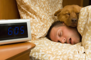 Man sleeping with his mouth open